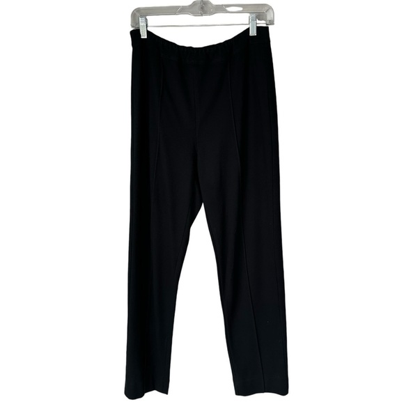 Soft Surroundings Black Ponte Knit Elastic Waist Pants, Style 22970, size Medium - Picture 1 of 7